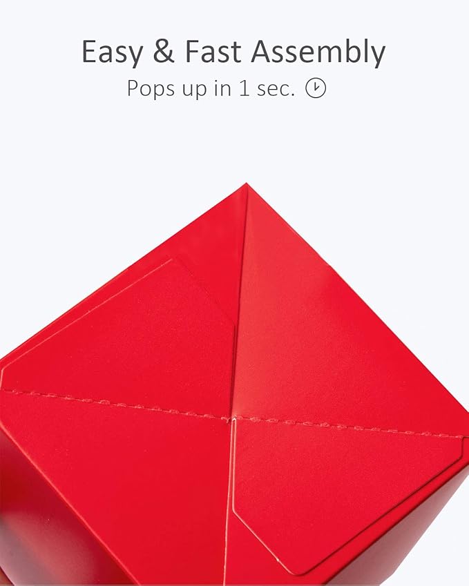 qiqee Red Cupcake Boxes Individual Cupcake Holders Disposable 50pcs Single - Image 3
