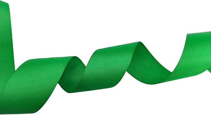 One Roll 50 Yards Soild Green Grosgrain Ribbon 1 1/2 inch Flower Bouquets - Image 4