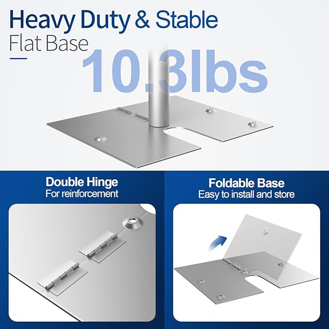 Pipe and Drape Backdrop Stand, 20x10ft Heavy Duty Adjustable Background Frame - Image 3