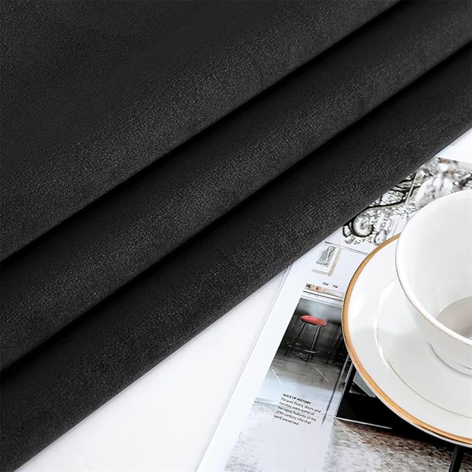 F-CHU Luxury Black Tablecloth Thickset Velvet Tablecloth - Image 5
