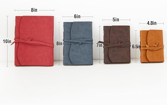 Leather Journal Notepad, Small Notebook 4.8x6.5 Inches, Mini Journal, Retro - Image 4