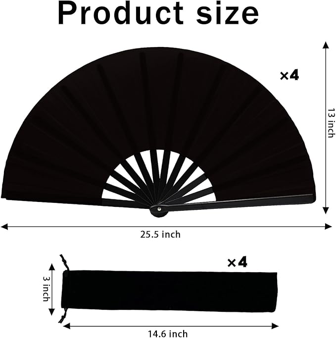 13inch Large Rave Fan Popping Clacking Fans - Image 2
