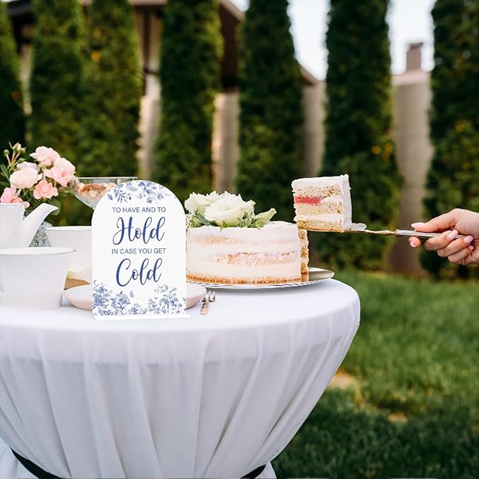 Acrylic Wedding Signs, Dusty Blue Wedding Decor, To Have And To Hold Signs - Image 7