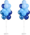 Balloon Sticks with Base for Floor or Table, Metallic Pearl Baby Blue Balloon by Tosuced