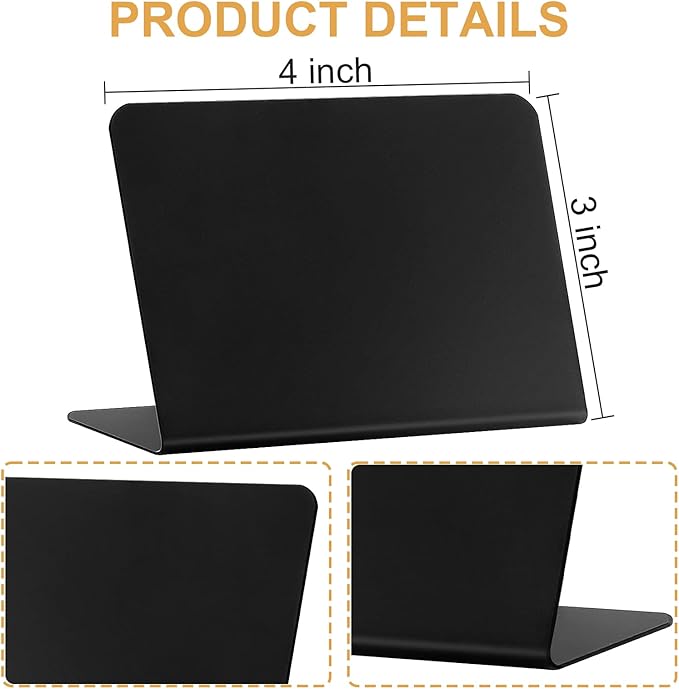 20 Pack Mini Chalkboard Signs for Food, ALOTCHE Tabletop Chalkboard Labels - Image 2