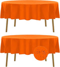 Fokitut 2 Pack Waterproof Round Tablecloth, 70 Inch, Stain Resistant and by BalsaCircle