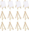 MECCANIXITY Mini Wood Display Easels, 4.9"x2.8"A-Frame Painting Tabletop Easels by MECCANIXITY