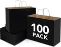 BURVAGY 16x6x12 Inch 100 Pcs Kraft Paper Bags by BURVAGY