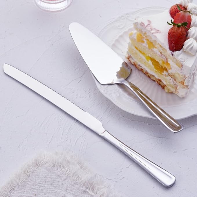 GoGeiLi Cake Knife and Server Set, Stainless Steel Cake Cutter Set - Image 2