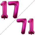 GOER Number 17 Balloons for 17th Birthday Sweet 17 Party Decorations, 42 Inch by GOER