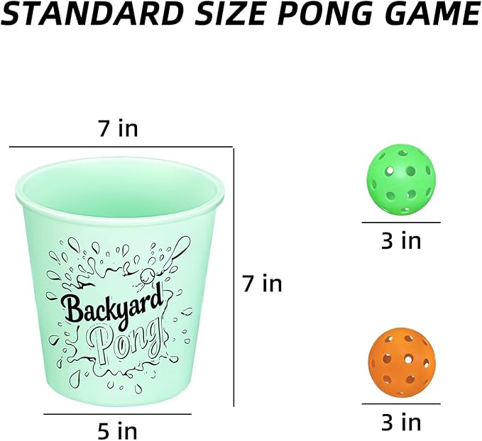 Mostop Yard Pong Game Set Glow in Dark - Image 3