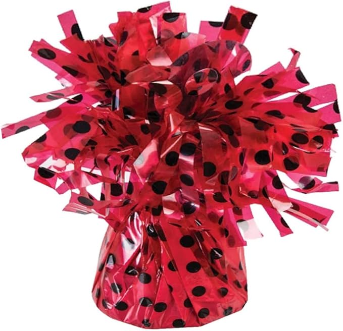 PMU 6 Pcs Polka Dot Kisses Balloon Weights by PMU