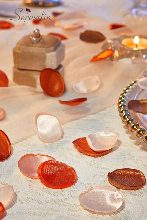 Serwalin 300Pcs Silk Rose Petals Artificial Flower Petals - Image 3