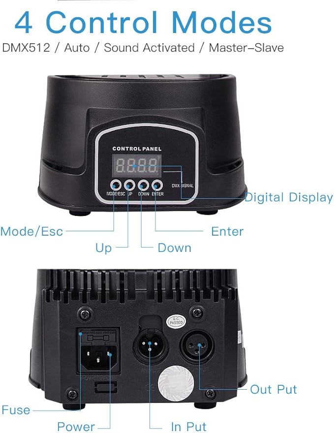 BETOPPER DJ Lights Moving Head, RGBW Mini Stage Lights Moving Head, DMX DJ - Image 3