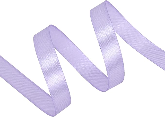 Lavender Satin Ribbon 3/8 inch X Continuous 25 Yards, Single Face Polyester - Image 2