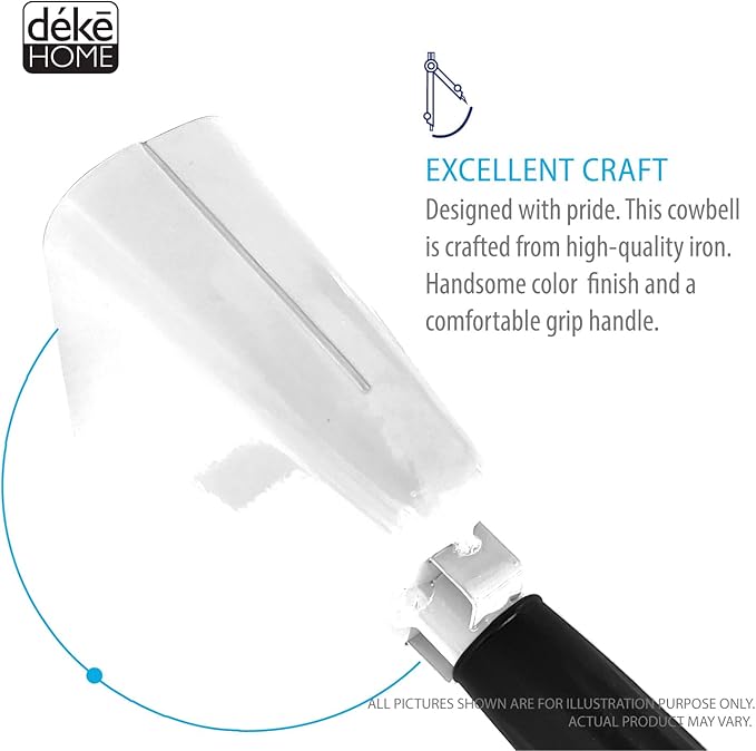 Deke Home - 2 Pack 7 Inch Steel Cowbells - Image 8