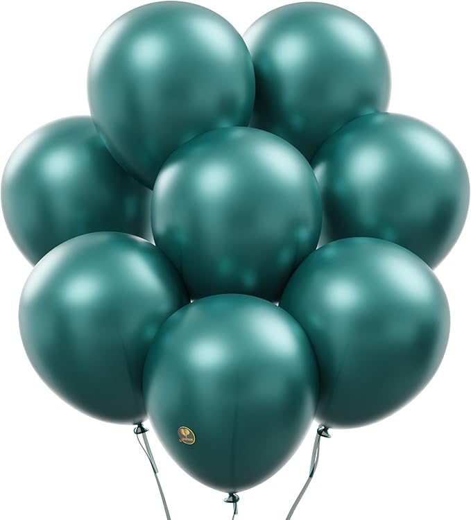 AFTERLOON® Biodegradable Balloons 24 pcs Pearlized Emerald Green 10 Inch by AFTERLOON%C2%AE