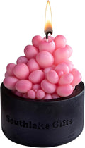 Pink Moonstones Succulent Scented Candle by iLikePar