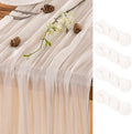 Ivory Table Runner Cheesecloth Table Runner 4 Pack 10FT Farmhouse Table Runners by LINXTAR
