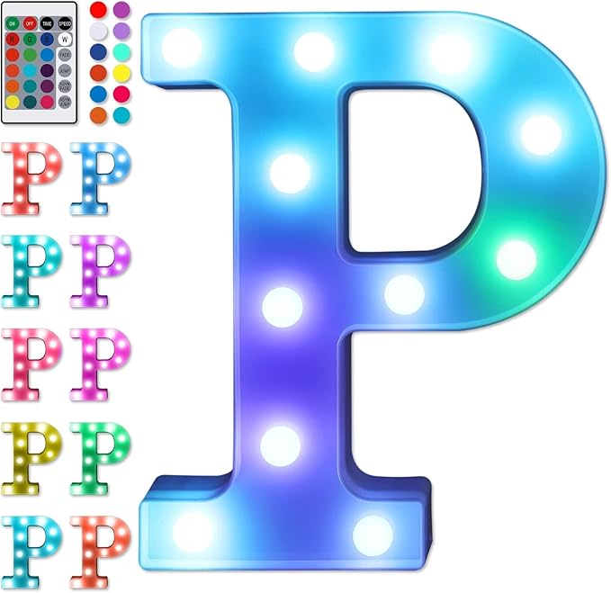 Foaky Colorful LED Letter Lights by Foaky