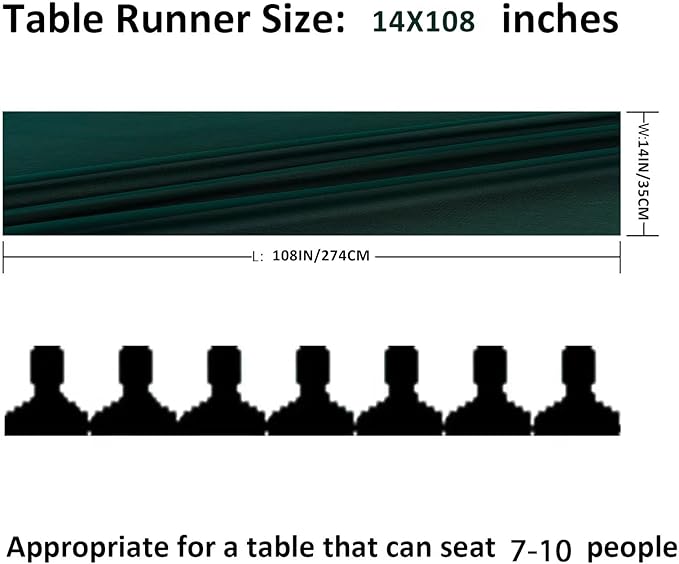 6Pack 9ft Chiffon Table Runner 14x108 Inch Sheer Romantic Table Runner - Image 2