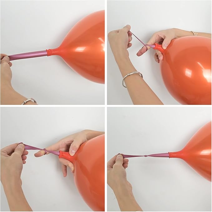 Chrome Orange Balloons 12 Inch, Double-Layered Metallic Copper Bronze Balloons - Image 4