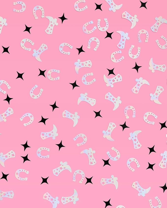 xo, Fetti Black + Iridescent Western Confetti - Image 2