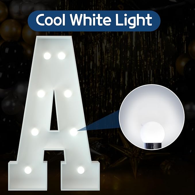 Marquee Letters 3 Feet Tall Large Light Up Letters Baby Shower Decorations - Image 2