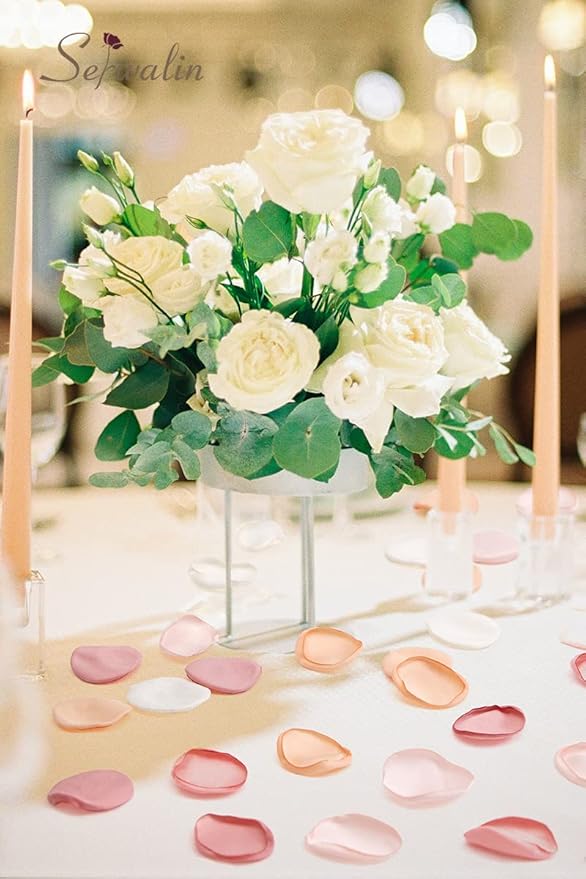 Serwalin 300Pcs Silk Rose Petals Artificial Flower Petals - Image 4