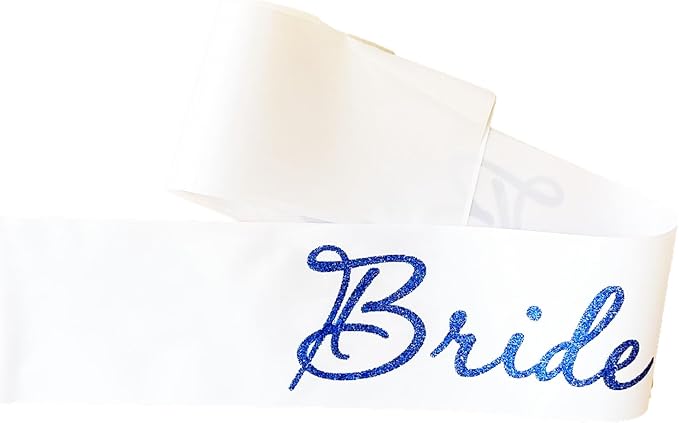 White Bride to Be Sash for Bridal Shower Bachelorette Party Wedding Hen Party - Image 3