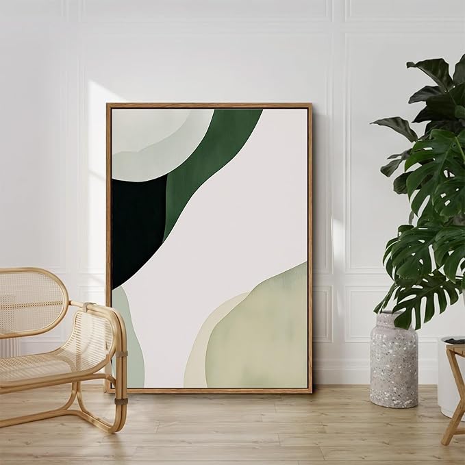 myusuar 3 Piece Large Modern Abstract Canvas Framed Wall Art - Image 4