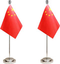 China Chinese Deluxe Desk Flag Set Small Mini Miniature China Chinese Table by tibijoy
