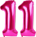 40 Inch Hot Pink 11 Number Balloon by Upgesy