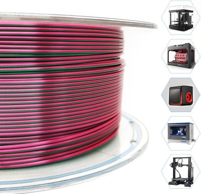 YOUSU Silk PLA Filament 1.75mm 3D Printer Filament Coextrusion Filament Dual - Image 5