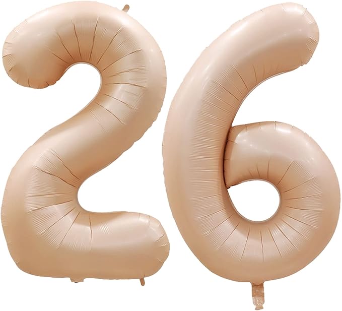 GOER Number 26 Balloons for 26th Birthday Party Decorations, 42 Inch Jumbo Foil - Image 2