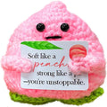 Emotional Support Crochet Peach, Lovely Gift by Unknown