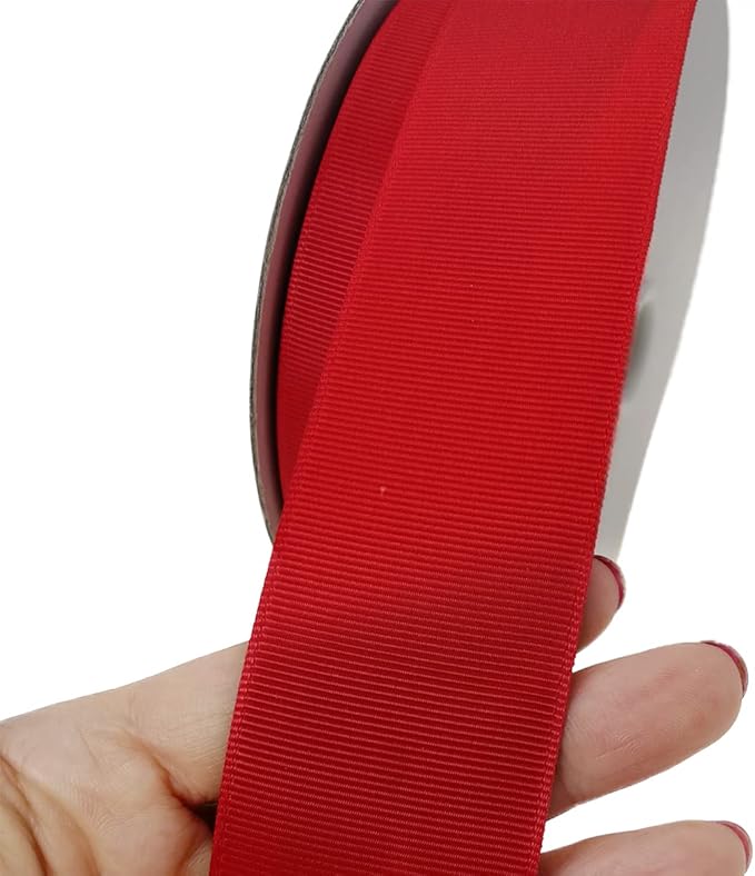 Jesep One Roll 50 Yards Soild Grosgrain Ribbon Boutique Gift Wrapping Package - Image 4