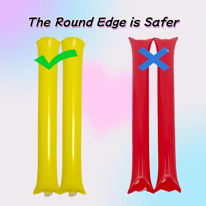 40pcs Round headTeam Spirit Boom Sticks Thunder Sticks Cheering Sticks Team - Image 3