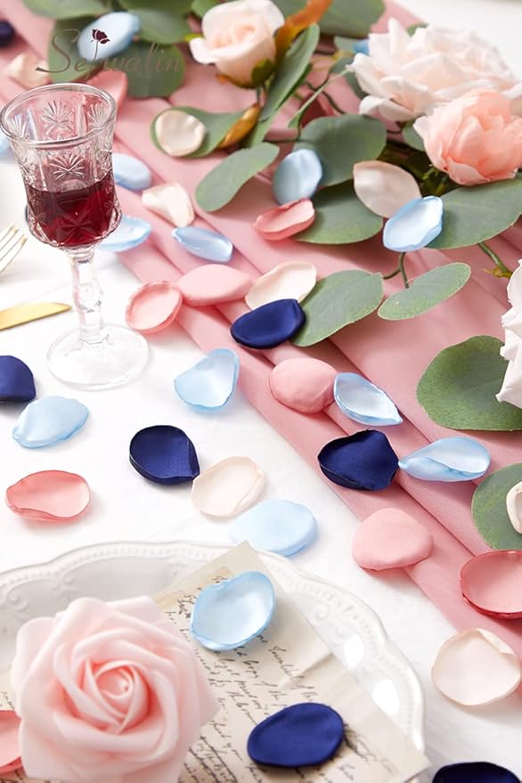 Serwalin 300pcs Silk Rose Petals Flower Petals - Image 4