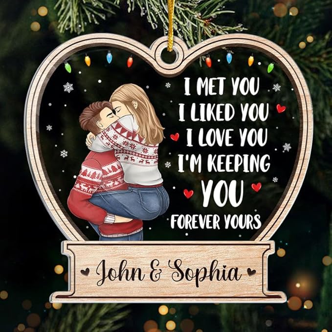 Pawfect House Forever Yours, Personalized Christmas Tree Decorations Gifts by PawfectHouse