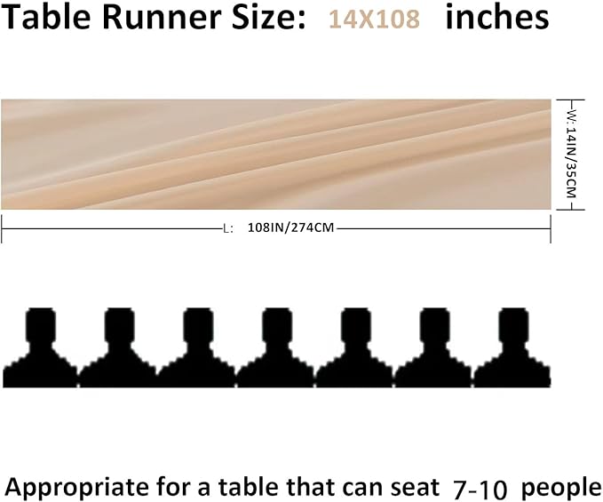 12Pack 9ft Chiffon Table Runner 14x108 Inch Sheer Romantic Table Runner - Image 2