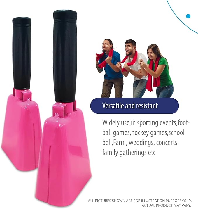 Deke Home - 2 Pack 7 Inch Steel Cowbells - Image 6