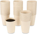 160 Count 15 oz Disposable Coffee Cups Paper Cups, Plant Fiber Cups Brown Hot by JAYEEY