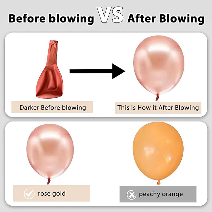 Rose Gold Confetti Balloons - Image 5