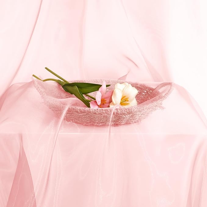 P Pothuiny Sheer Organza Fabric by The Yard, 10 Yards x 60 Inch Wide Bridal - Image 7