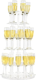 Champagne Tower, Circle Acrylic Champagne Display Rack Stand by LaumffonOfficial