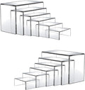 12 Pcs Acrylic Display Risers, 2 Sets Small Size Clear Acrylic Risers, 0.15" by Pwbarwq