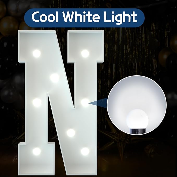 Marquee Letters 3 Feet Tall Large Light Up Letters Baby Shower Decorations - Image 2