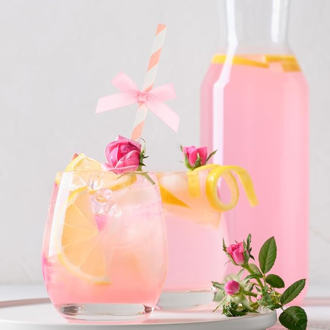 Gadpiparty 60pcs Paper Drinking Straws Disposable Bow Ties Decorative Cocktail - Image 3