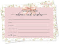 Pink Bow Advice and Wishes Card, Flower Advice Cards by mermermu